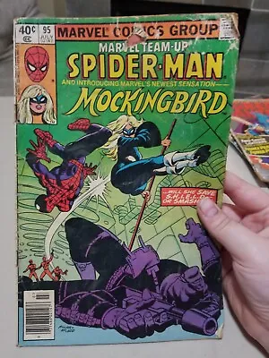 Marvel Team-up #95 (1980)- 1st Appearance Of Mockingbird- Spider-man App- F • $22.49