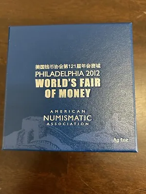 2012 1 Oz Silver Panda Philadelphia Worlds Fair Of Money .999 Coin NIB W/COA • $71.99