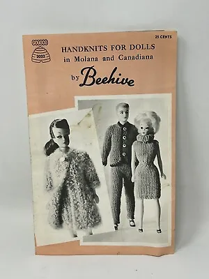 Vintage Clone Barbie Clothes Knitting Pattern Booklet Patons Baldwins Canada • $9.99