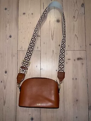 Oroton Inez Crossbody Bag In Cognac + Logo Bag Strap Brand New • $150