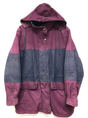 $19.99 • Buy Pacific Trail Womens Purple Button Up Hooded Parka Jacket Coat - Size Medium