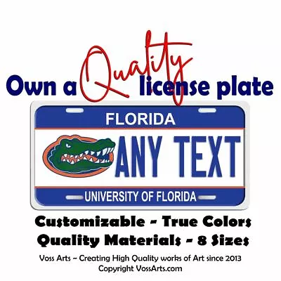 Florida Gators Custom License University Of Florida Plate Car Motorcycle Bike • $13.95