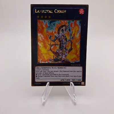 Yu-Gi-Oh! - Lavalval Chain - PGL2-EN044 - MP - Gold Rare - Unlimited Edition • $3.99