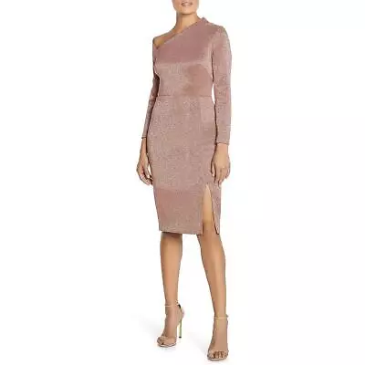 Aidan Mattox Womens Pink Metallic Formal Cocktail And Party Dress 8 BHFO 4279 • $98.99