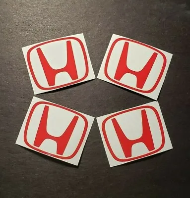 $4.74 • Buy (4) Detached Car Logo Decal Wheel Center Caps For Honda Civic Accord Vtec Si