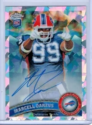 2011 Topps Chrome Marcell Dareus Crystal Atomic Refractor Auto RC #'ed 33/50 • $68