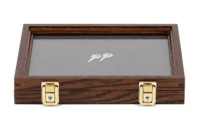 Two Timbers Small Display Case Walnut Finish 2 X10 X12  Knife Arrowhead Pins • $69.95