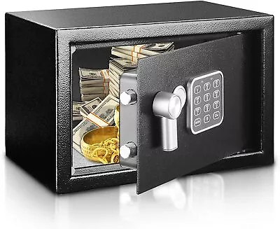 Compact Safe Lock BoxSafesMoney Locker Digital Safety Boxes W/Combination Lock • $234.95