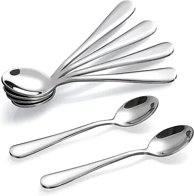 6-Piece Demitasse Espresso Spoons 4 Inches Stainless Steel Mini Coffee Spoons • $9.99