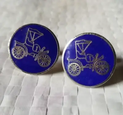 Men's Vintage Cufflinks Vintage Car Ford 1  Diameter • $12