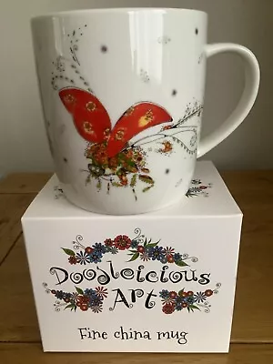 Doodleicious  Art Mug Ladybird Fine China Gift Boxed • £7.95