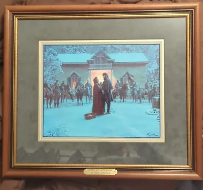 Mort Kunstler Civil War Until We Meet Again Custom Framed Painting. Beautiful  • $44