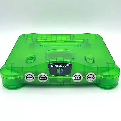 NEW Nintendo 64 N64 Limited Clear Jungle Green Custom Console System Funtastic • $119.95