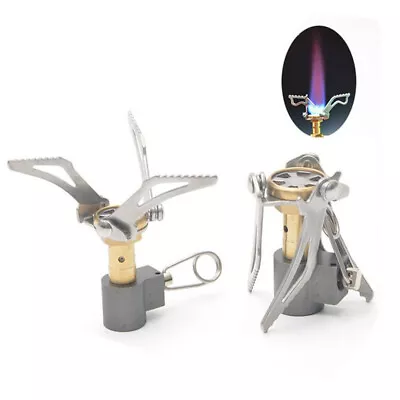 Foldable Aluminum Mini Ultralight Outdoor Camping Cook Burner Head Gas Stove • $12.99