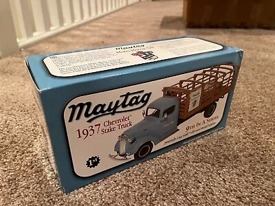 First Gear MAYTAG 1937 Chevrolet Stake Truck Die Cast 9th In Series 1:34 • $44.99