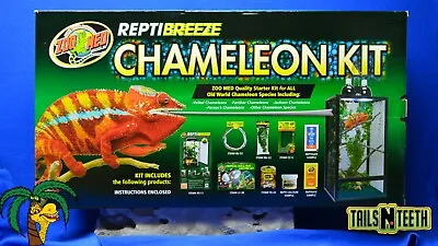 $149.88 • Buy Zoo Med ReptiBreeze Chameleon Starter Kit - Medium - Open Air Screen Cage Kit