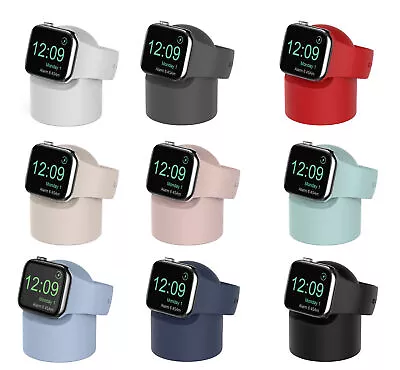 $10.99 • Buy Charger Stand Mount Silicone Dock Holder For Apple Watch IWatch Series 7 6 5 4 3