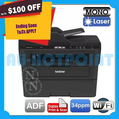 Brother MFC-L2750DW 4-in-1 A4 Mono Laser Wireless Printer+Duplex+FAX+ADF TN2430 • $448