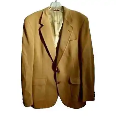 $25 • Buy JoS.A.Banks VTG Tan 100% Camel Hair Men's Sports Coat 42