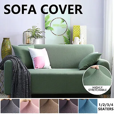 $47 • Buy Super Stretch Sofa Couch Cover Lounge Seat Slipcover 1/2/3/4 Seater Protectors