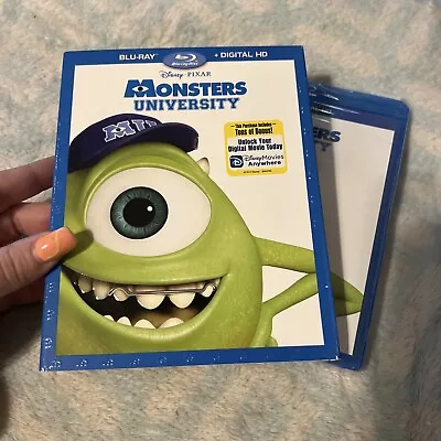 Monster's University Blu-Ray + Digital Disney Pixar NEW Sealed W~Slipcover !! • $10.50