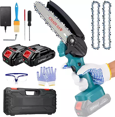 Mini Chainsaw 6 Inch Cordless Handheld Electric Chain Saw - Battery And Charger. • $74.89