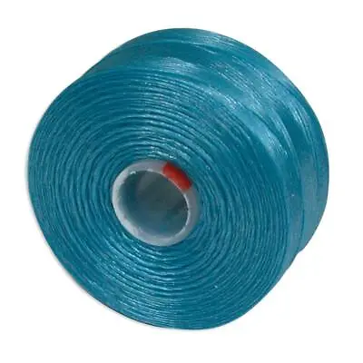 £4.19 • Buy S Lon Nylon Beading Thread - Turquoise - Size D - Superlon Tex45 - 78yd - S0072