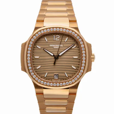 £89000 • Buy Patek Philippe Nauiluas 7118/1200R-010 With 35mm 18ct Rose Gold Case And Silv...