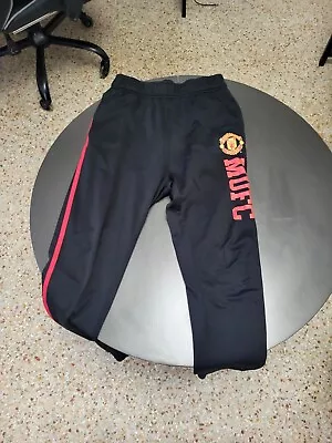 Manchester United Sweat Pants Men's Medium With Graphic Logo • $18.55