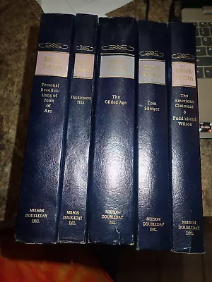 Mark Twain Nelson Doubleday Vintage Book Lot Set Of 5 Hardcover Classics • $9.99