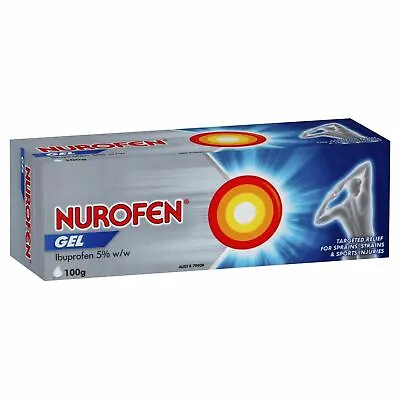 $31.95 • Buy Nurofen Pain & Inflammation Gel Relief For Sprains, Strains & Sport Injury 100g