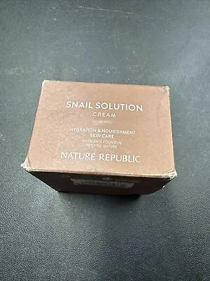 Nature Republic Snail Solution Cream 52ml Korean Skincare USA Seller • $55