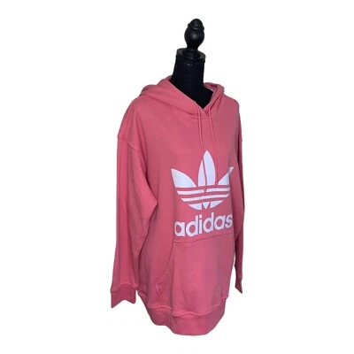 $19.99 • Buy Adidas NWT 2X Plus Women Pink Logo Hoodie Sweatshirt $65 #1392C