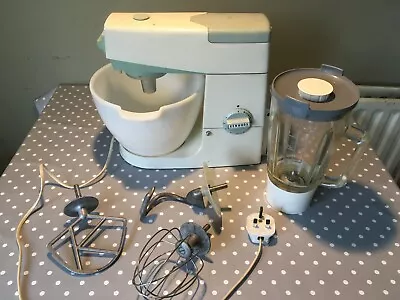 Vintage Kenwood Chef A70a Food Mixer Processor Egg Blue Attachments Liquidiser  • £75