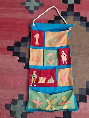 £6.99 • Buy 8 Pockets Patchwork Wall Hanging Storage Bag Toy Organizer Pouch