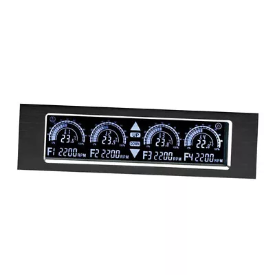 5.25  LCD  Screen Front Panel 4 Ways Fan Speed Controller And PC D6I7 • £36.07