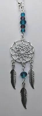 Handmade Car Rear View Mirror Charm Dreamcatcher Crystal Glass Beads • £4.45