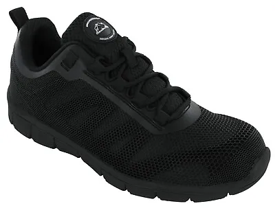 Mens Groundwork Safety Steel Toe Lightweight Lace Trainers Work Shoes UK 8-12 • $171.83