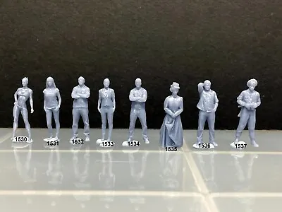 1:64 Scale Miniature People - Resin / Unpainted -great For Dioramas #291 Figures • $3.75