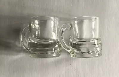 Pair 1 Oz Mini Beer Mug Shot Glasses With Handles For Party Birthday (1.57 X • $8