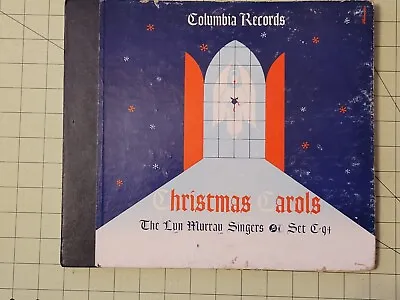 Estate 78 Rpm 10  Records Lyn Murray Singers Christmas Carols Set Of 4 LFHW • $4