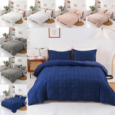 $15.99 • Buy 3 Piece Duvet Cover Set 1800 Series Home Quality Super Soft Cover For Comforter