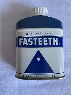 Vintage Fast Teeth Denture Powder Tin • $15