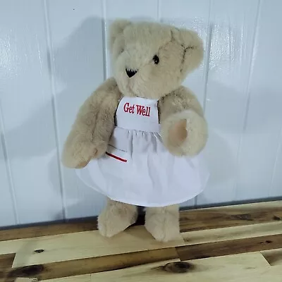 Get Well Brown Bear Vermont Teddy Bear Company Jointed Hazel Eyes 16  Plush Toy • $17.99