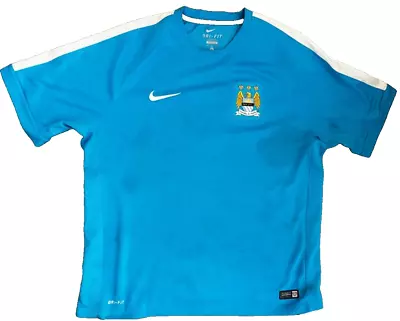 Manchester City 2014 2015 Training Shirt Jersey Nike Size Men XL • $14.99