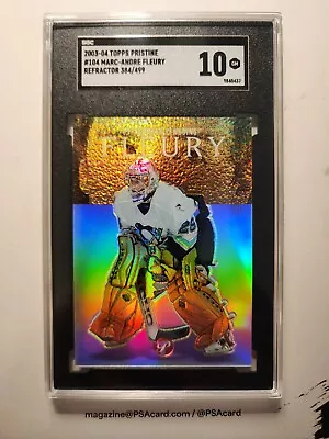 2003-04 Topps Pristine Marc-Andre Fleury Rookie Card RC #384/500 🔥SGC 10 GEM🔥 • $250