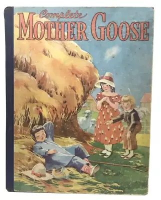 Vtg Complete Mother Goose Book Whitman Hardcover Nursery Rhymes 1934 • $9.99