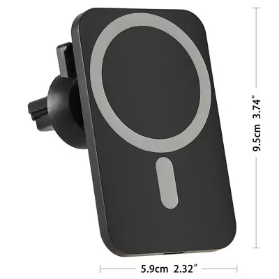 NEW Car Magnetic Wireless Fast Charger Mount Holder For Phones - Black • $8.99