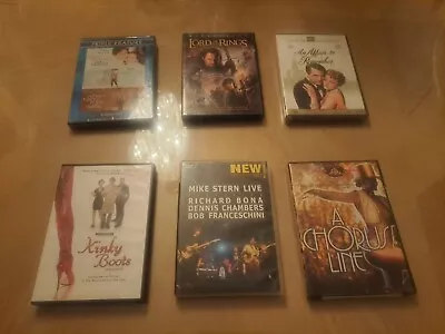 5 Movie And Music Concert DVDs $5.00 - $7.00 Each • $5