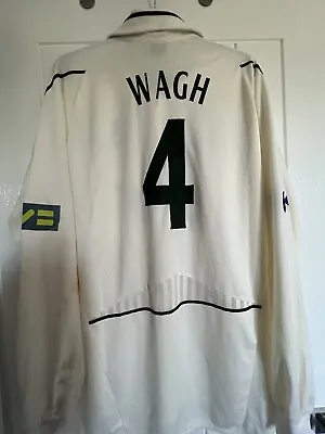 Mark Wagh Match Worn Nottinghamshire CCC County Championship Cricket Shirt • £50